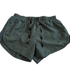 Nike Dri Fit Running Shorts Womens Small Green Athletic Workout Gym Activewear